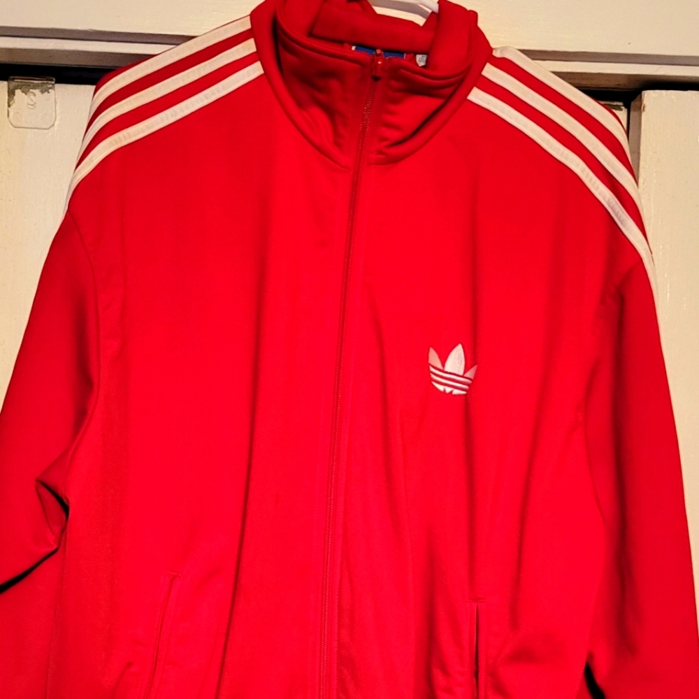 Adidas Red XL Athletic Jacket